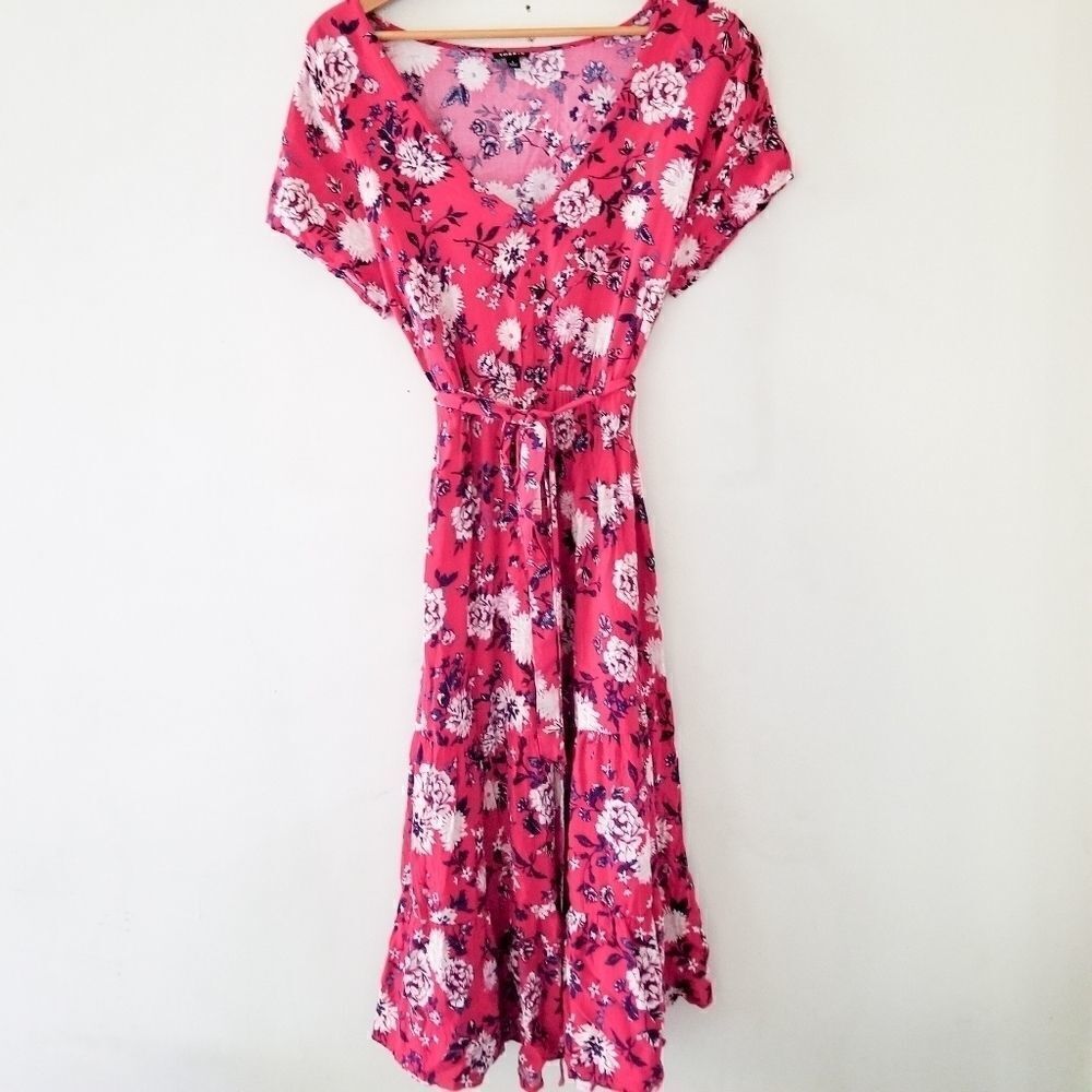 Torrid summer dress floral elastic waist